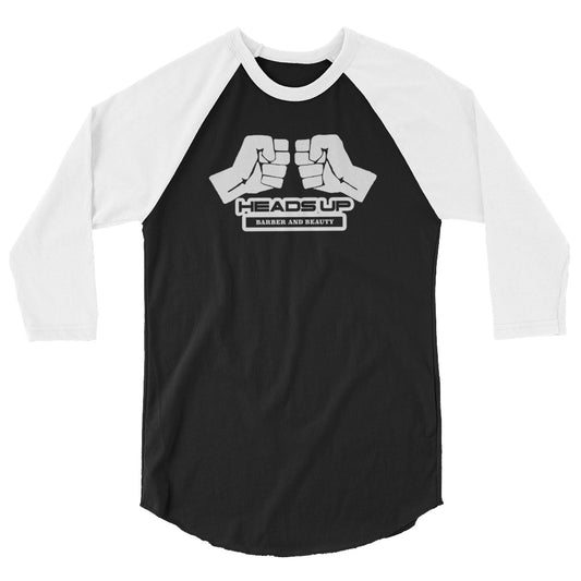 Heads Up Fist Bump 3/4 sleeve raglan shirt