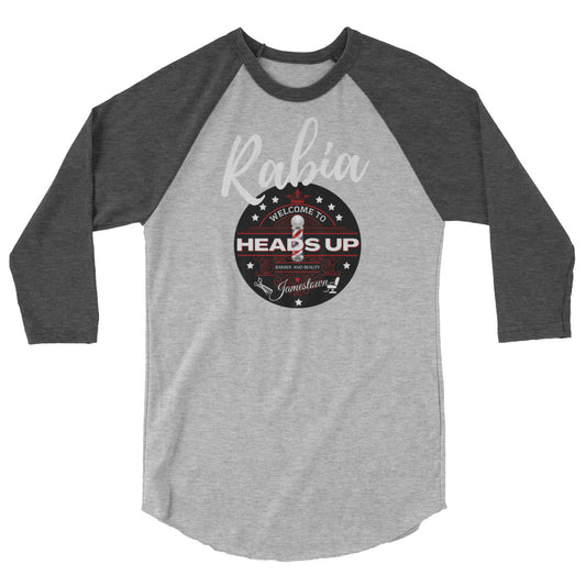 Heads Up 3/4 sleeve raglan shirt