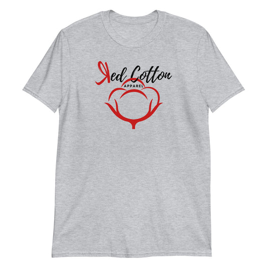 Red Cotton Short-Sleeve Unisex T-Shirt