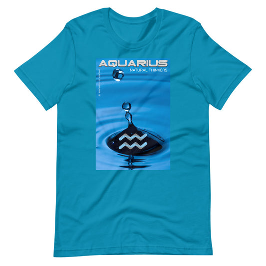 Aquarius Natural Thinker Short-Sleeve Unisex Zodiac T-Shirt