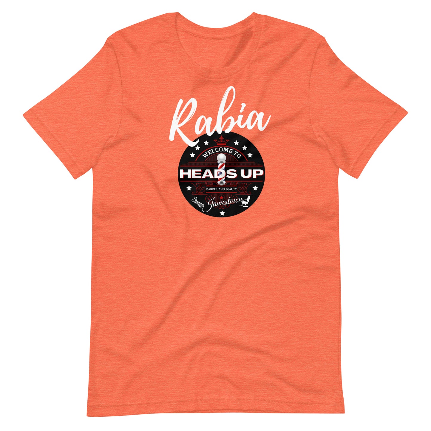 Rabia  Heads Up Jamestown Unisex t-shirt