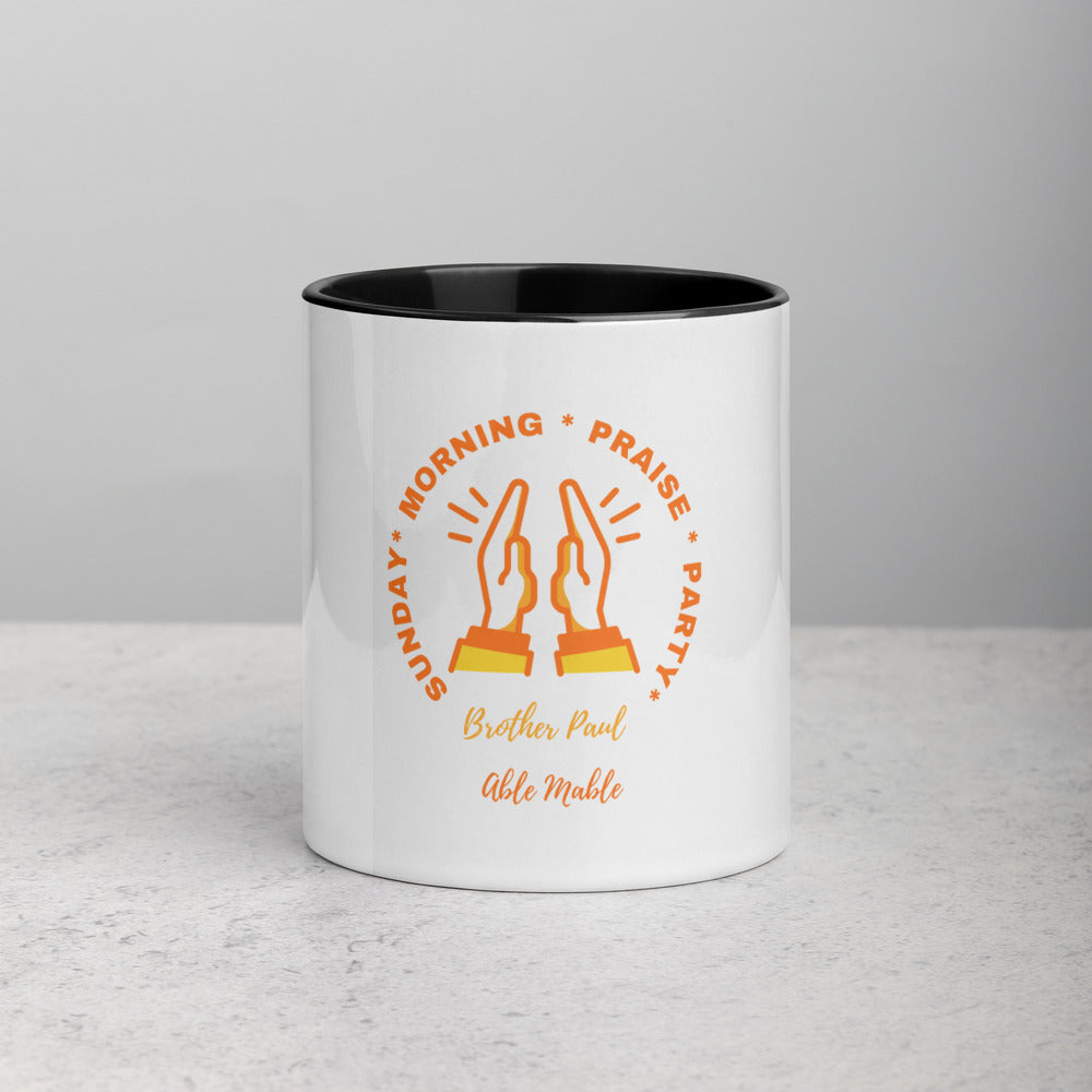 Sunday Morning Praise Party Mug with Color Inside