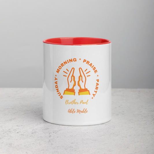 Sunday Morning Praise Party Mug with Color Inside