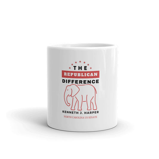 The Republican Difference White glossy mug
