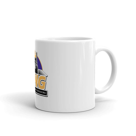 King Dispatch White glossy mug