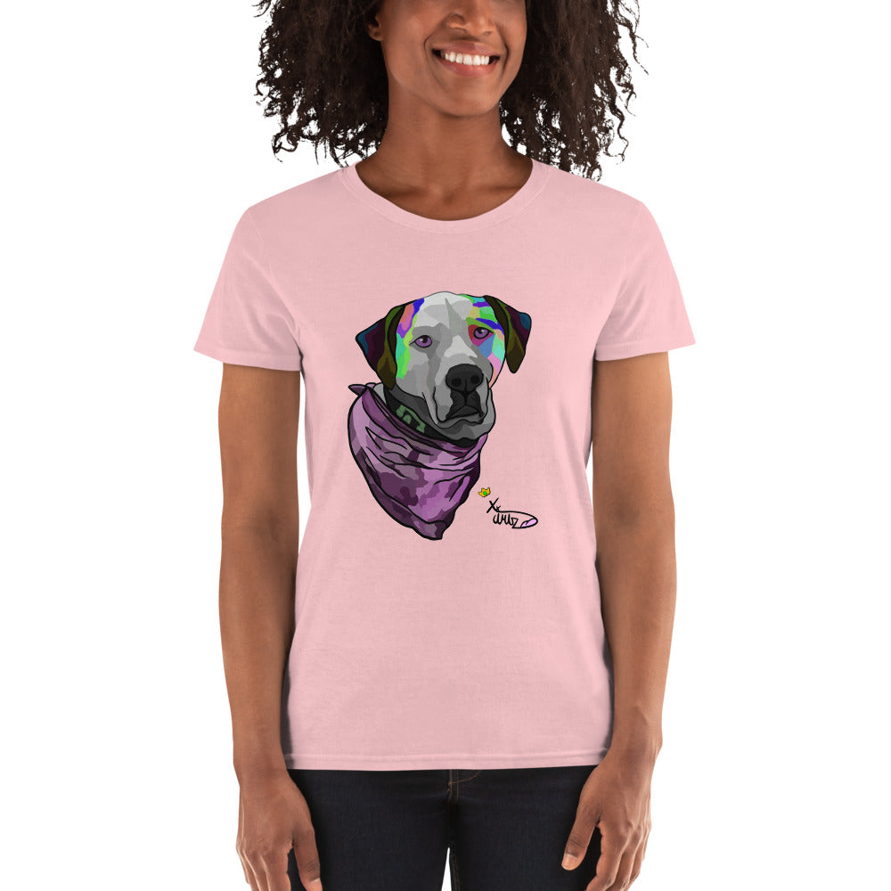 Camo Dog by XX_ART Women's short sleeve t-shirt