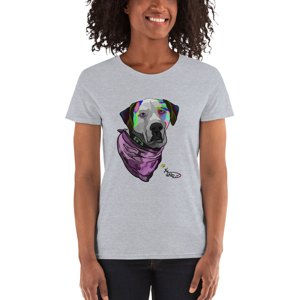 Camo Dog by XX_ART Women's short sleeve t-shirt